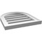 Ekena Millwork Round Top Surface Mount PVC Gable Vent: Functional, w/ 2"W x 1-1/2"P Brickmould Frame, 16"W x 18"H GVPRT16X1802SF - alternate 5